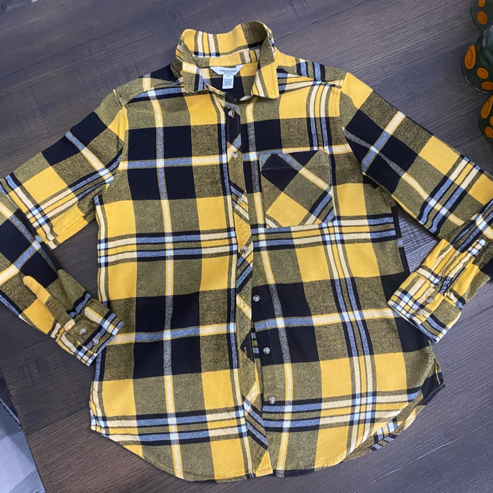 ARIZONA JEAN CO PLAID SHIRT / Size: M